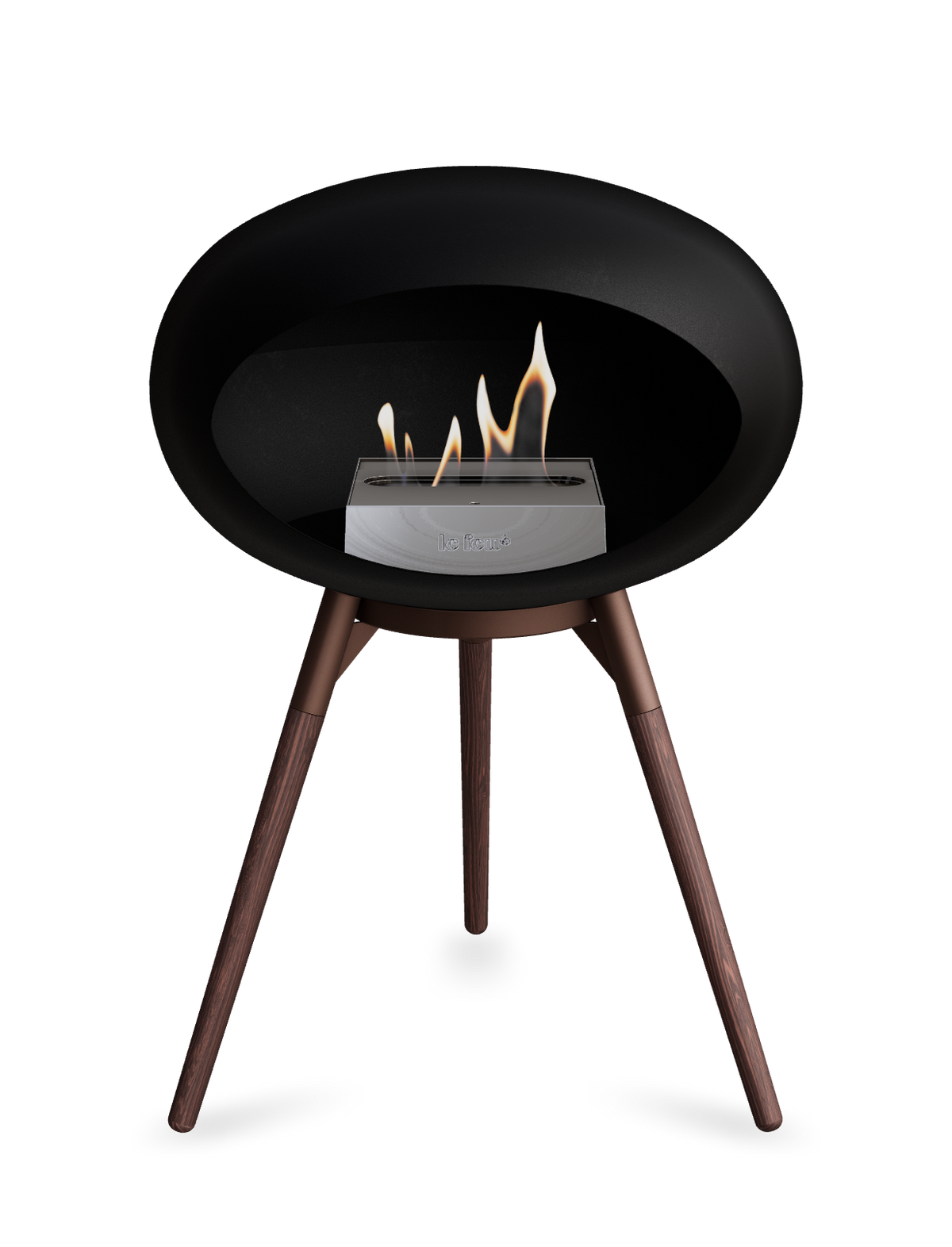 Le Feu Dome Ground Low – Freestanding Bioethanol Fireplace, Classic Size