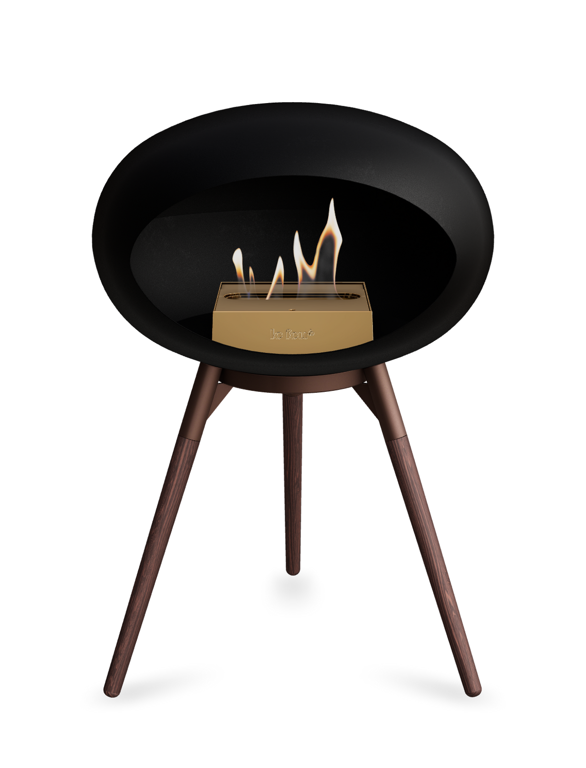 Le Feu Dome Ground Low – Freestanding Bioethanol Fireplace, Classic Size