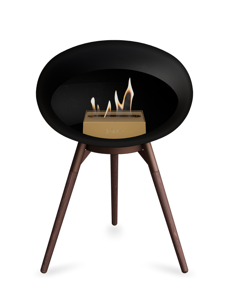 Le Feu Dome Ground Low – Freestanding Bioethanol Fireplace, Classic Size