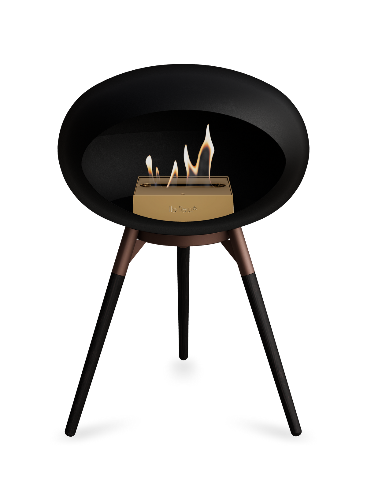 Le Feu Dome Ground Low – Freestanding Bioethanol Fireplace, Classic Size