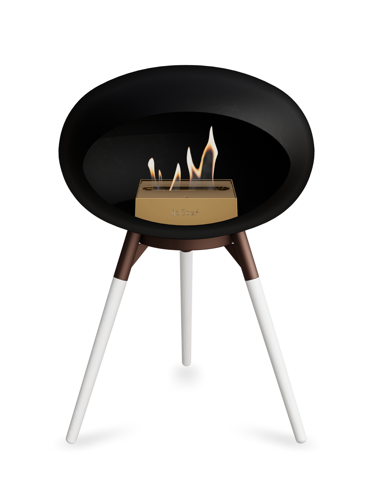 Le Feu Dome Ground Low – Freestanding Bioethanol Fireplace, Classic Size