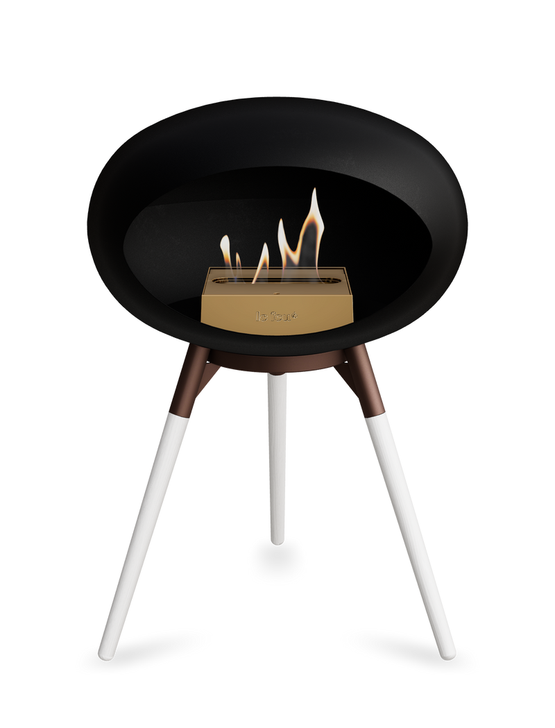 Le Feu Dome Ground Low – Freestanding Bioethanol Fireplace, Classic Size