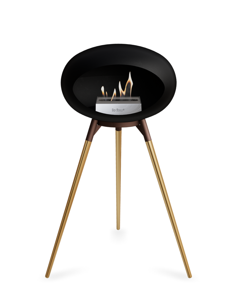 Le Feu Dome Ground High – Freestanding Bioethanol Fireplace (Classic 525)
