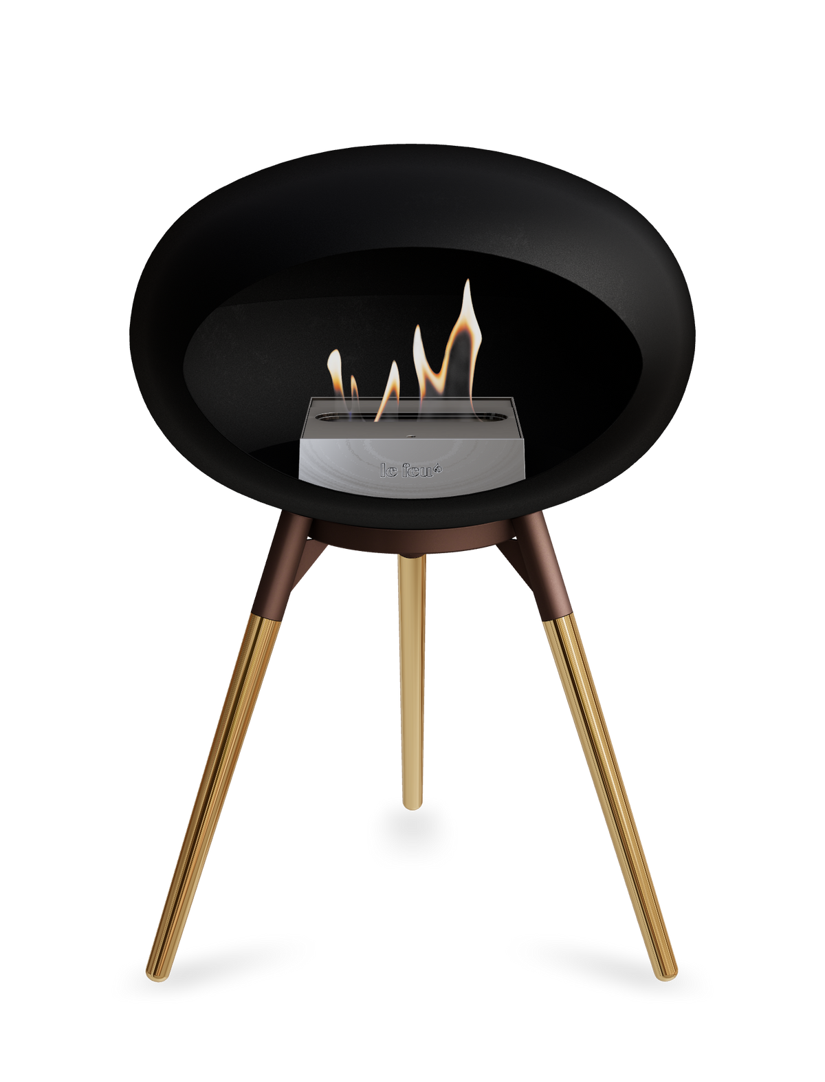 Le Feu Dome Ground Low – Freestanding Bioethanol Fireplace, Classic Size