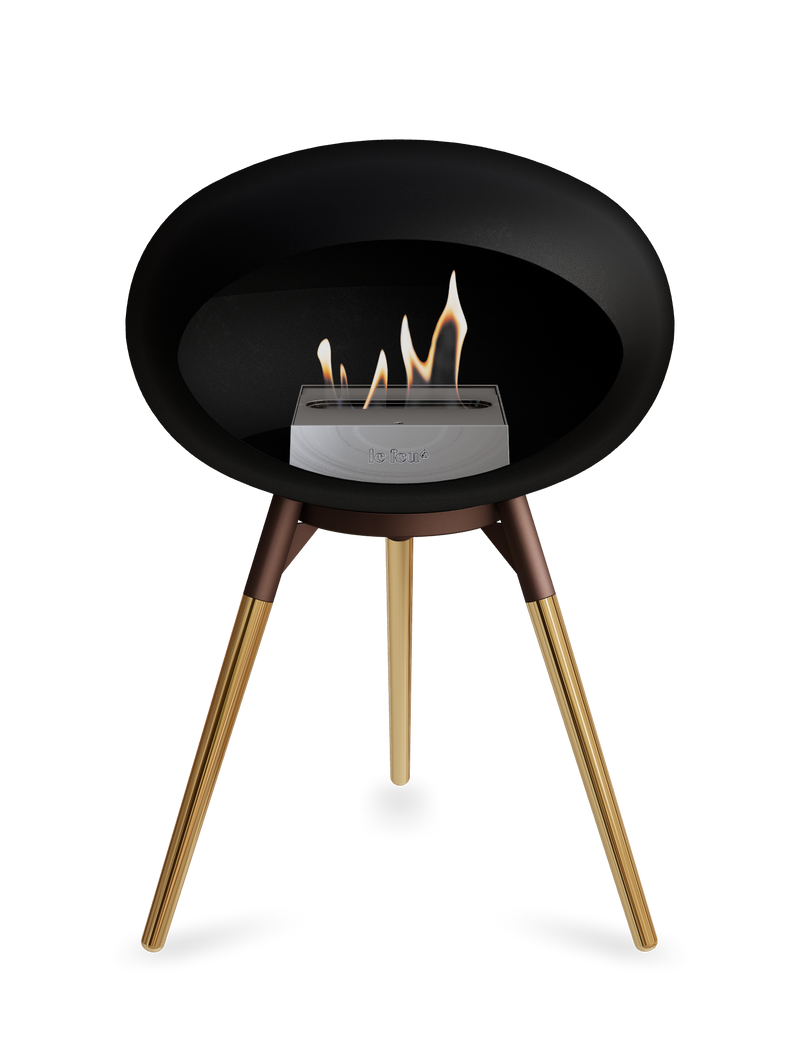 Le Feu Dome Ground Low – Freestanding Bioethanol Fireplace, Classic Size