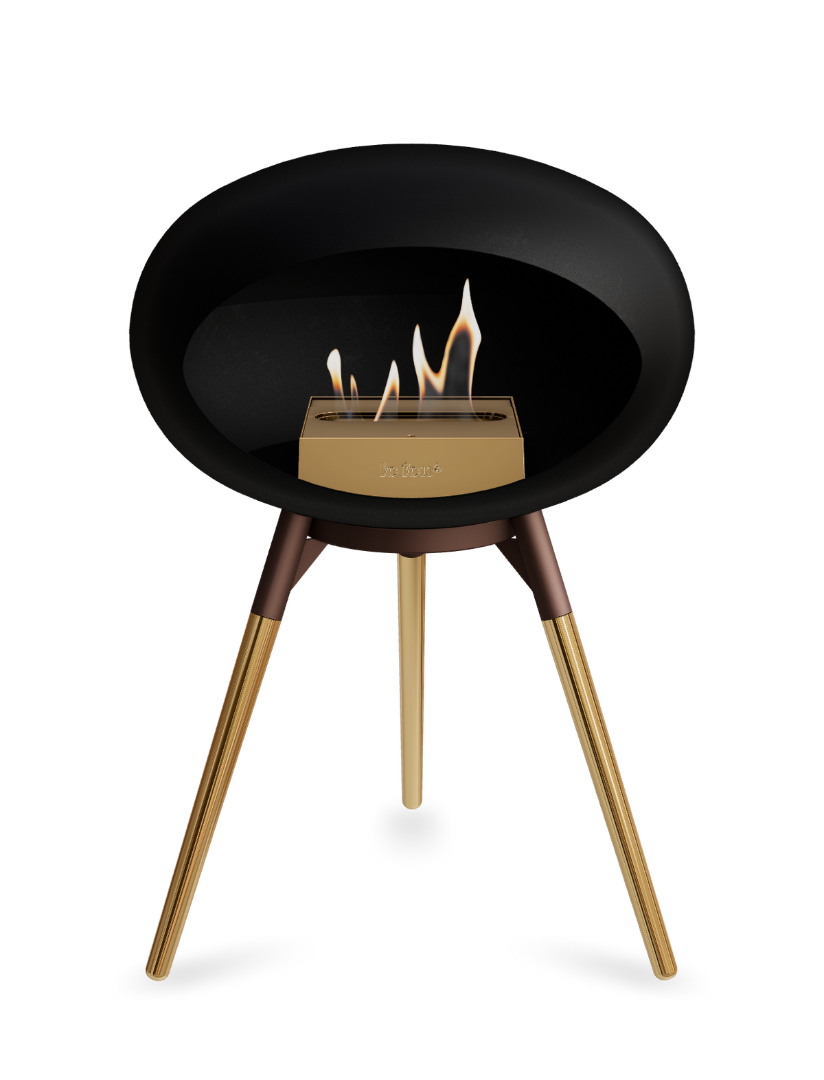 Le Feu Dome Ground Low – Freestanding Bioethanol Fireplace, Classic Size