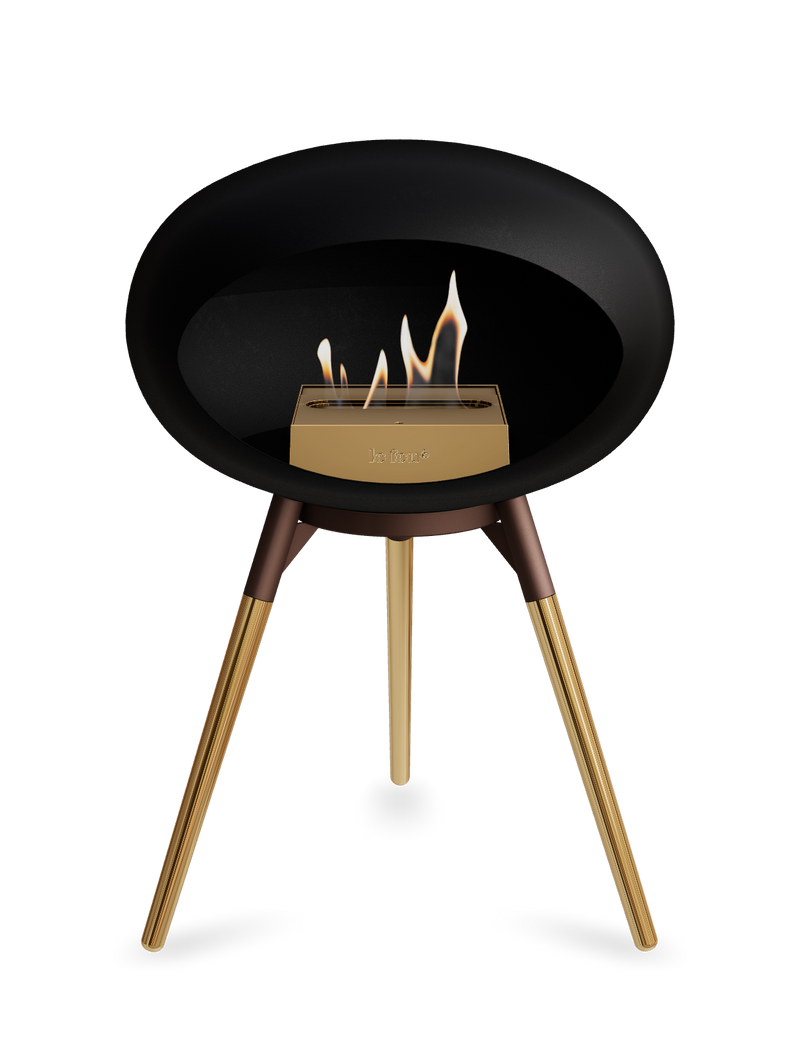 Le Feu Dome Ground Low – Freestanding Bioethanol Fireplace, Classic Size