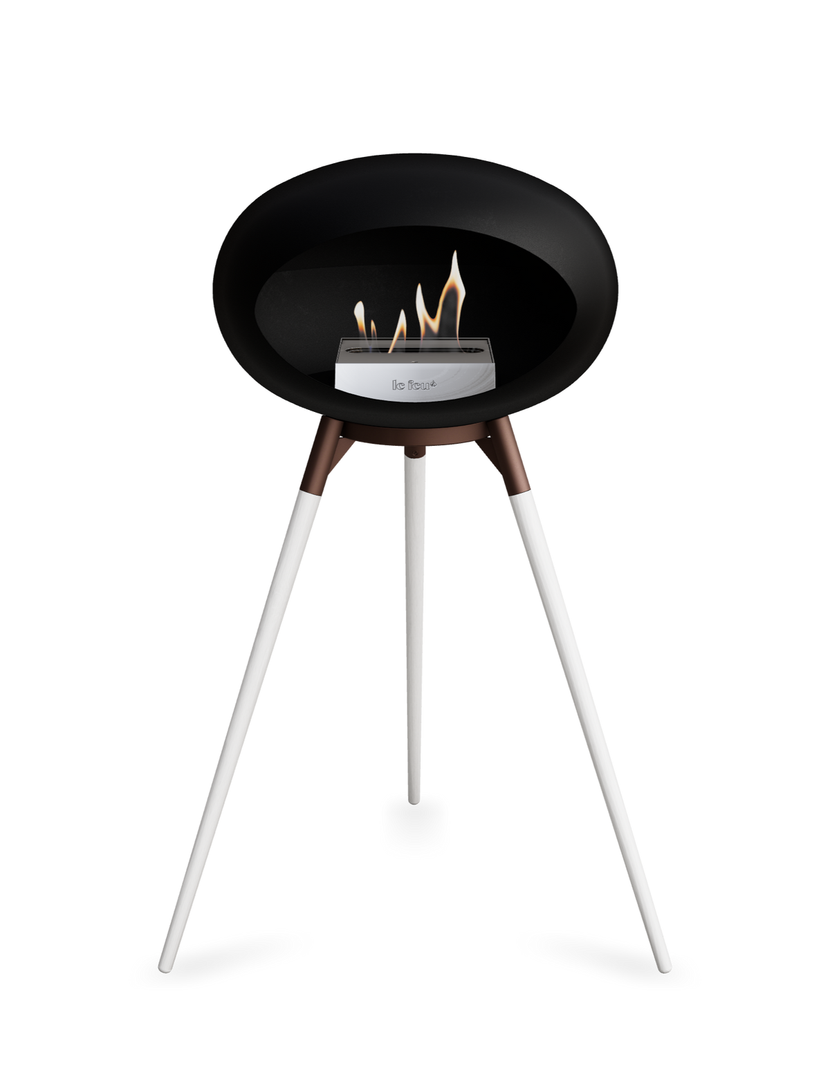 Le Feu Dome Ground High – Freestanding Bioethanol Fireplace (Classic 525)
