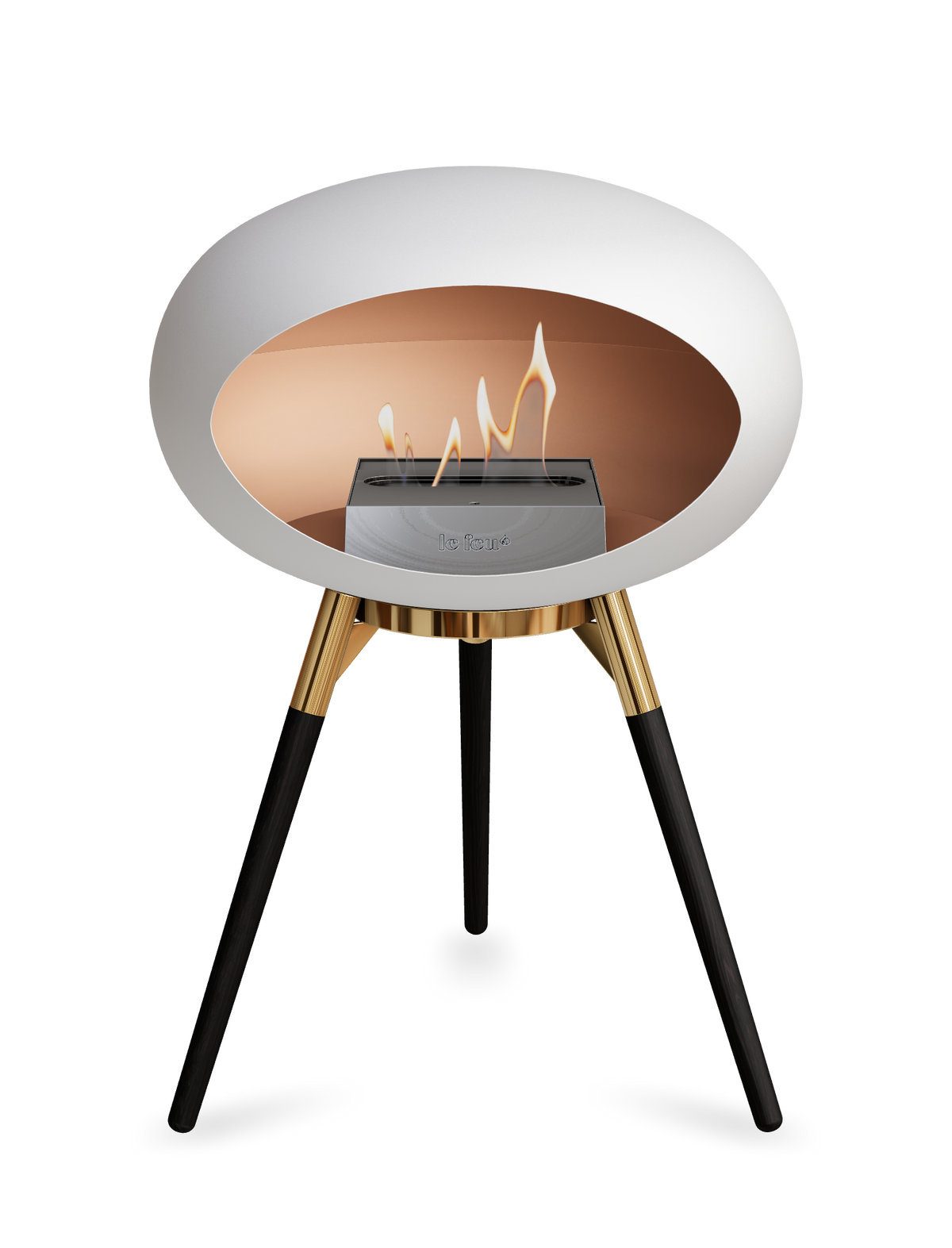 Le Feu Dome Ground Low – Freestanding Bioethanol Fireplace, Classic Size
