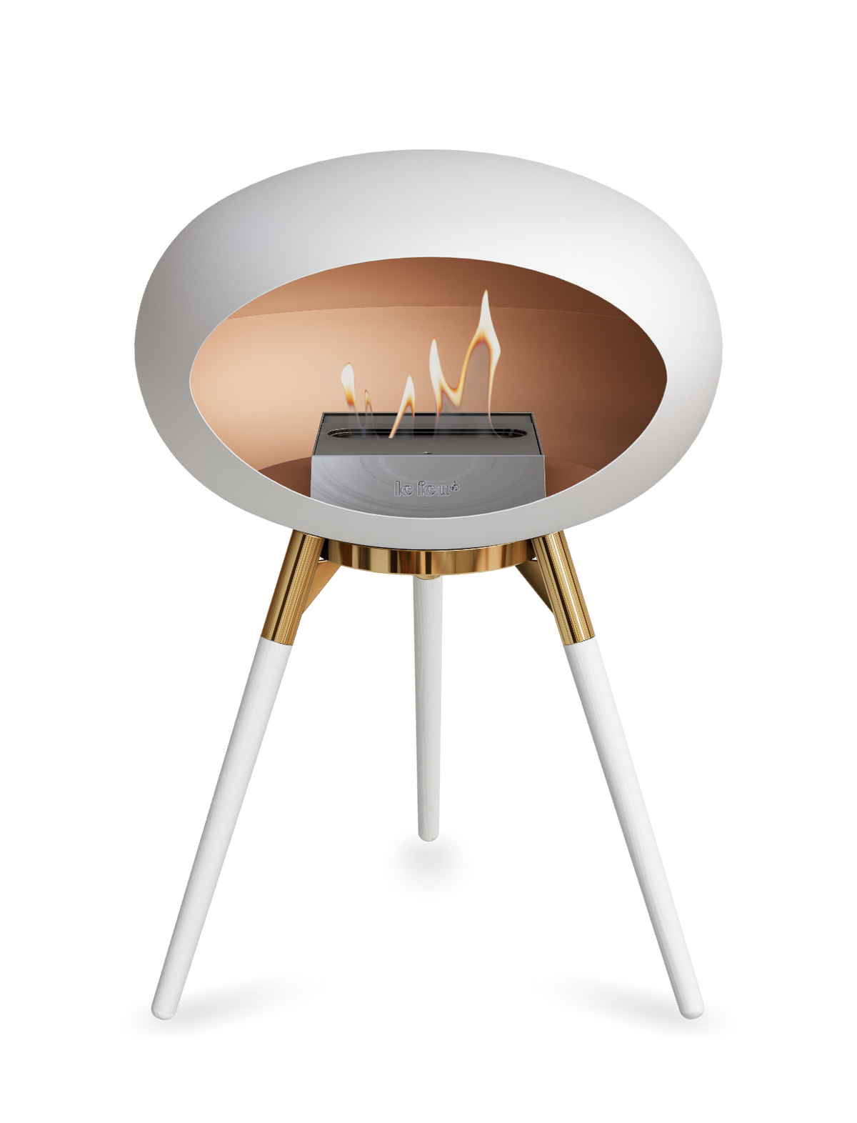 Le Feu Dome Ground Low – Freestanding Bioethanol Fireplace, Classic Size