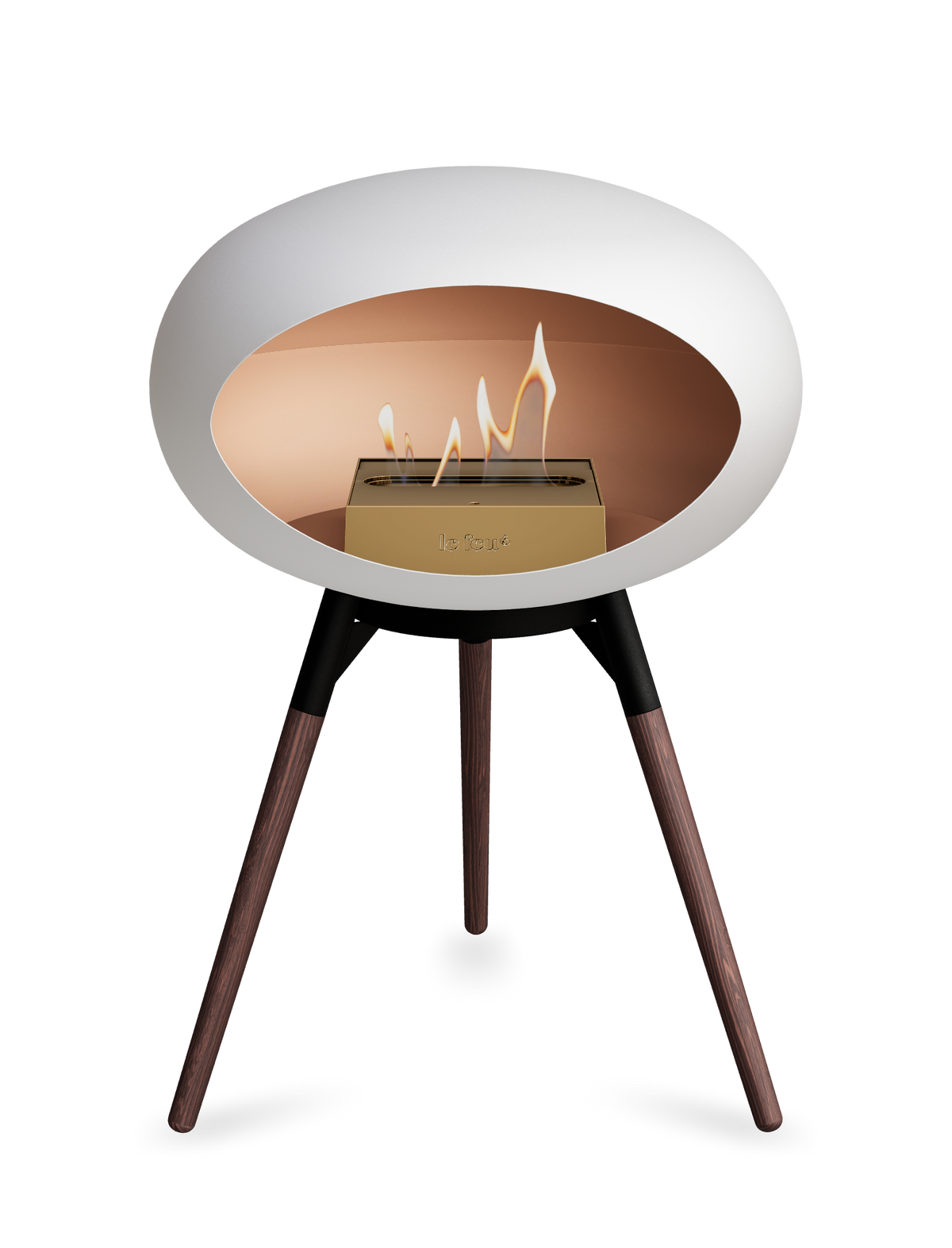 Le Feu Dome Ground Low – Freestanding Bioethanol Fireplace, Classic Size