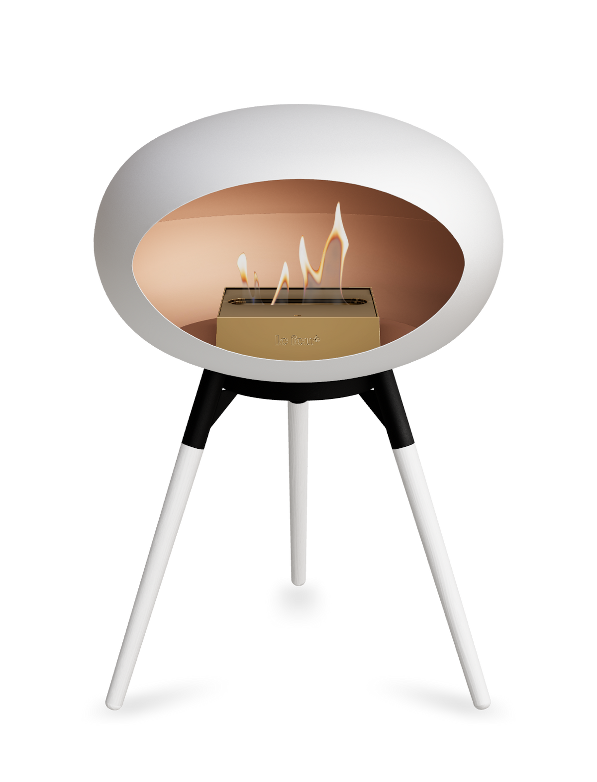 Le Feu Dome Ground Low – Freestanding Bioethanol Fireplace, Classic Size