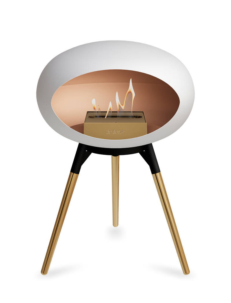 Le Feu Dome Ground Low – Freestanding Bioethanol Fireplace, Classic Size