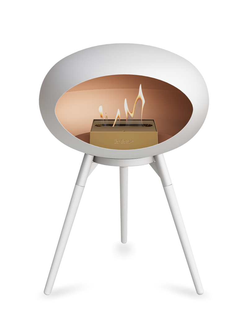 Le Feu Dome Ground Low – Freestanding Bioethanol Fireplace, Classic Size