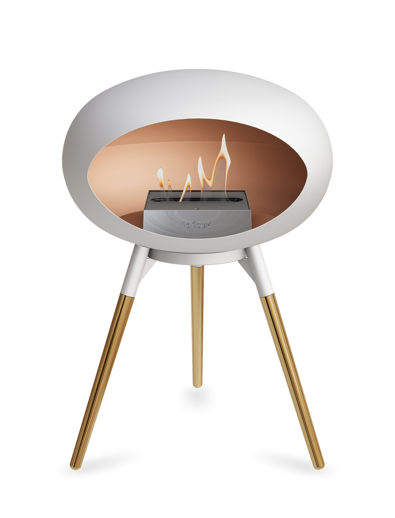 Le Feu Dome Ground Low – Freestanding Bioethanol Fireplace, Classic Size