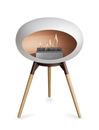 Le Feu Dome Ground Low – Freestanding Bioethanol Fireplace, Classic Size