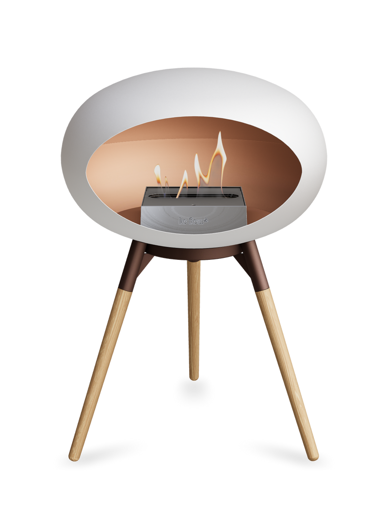 Le Feu Dome Ground Low – Freestanding Bioethanol Fireplace, Classic Size