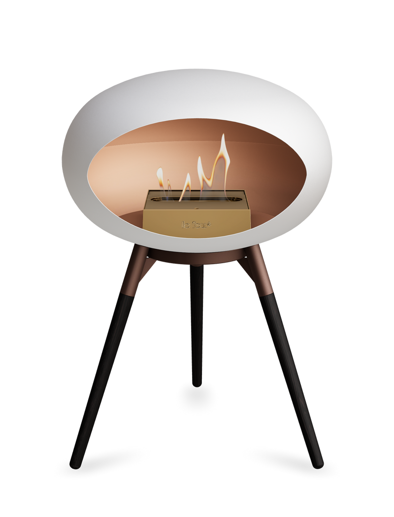 Le Feu Dome Ground Low – Freestanding Bioethanol Fireplace, Classic Size