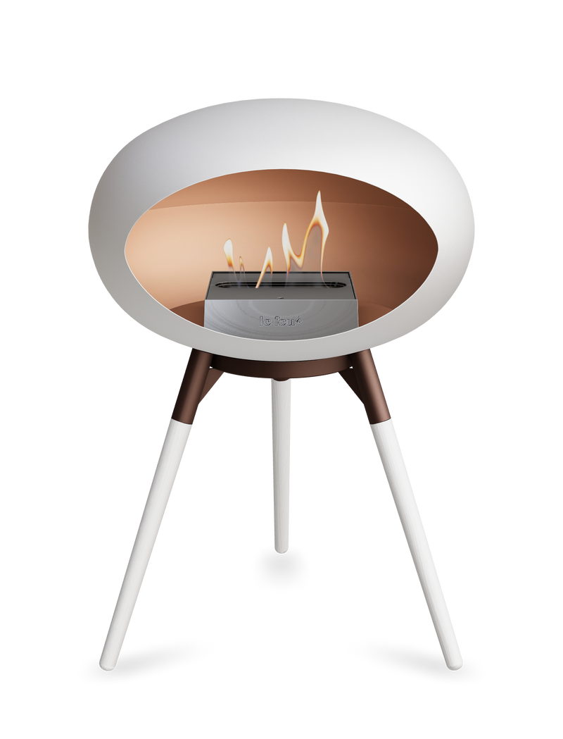 Le Feu Dome Ground Low – Freestanding Bioethanol Fireplace, Classic Size