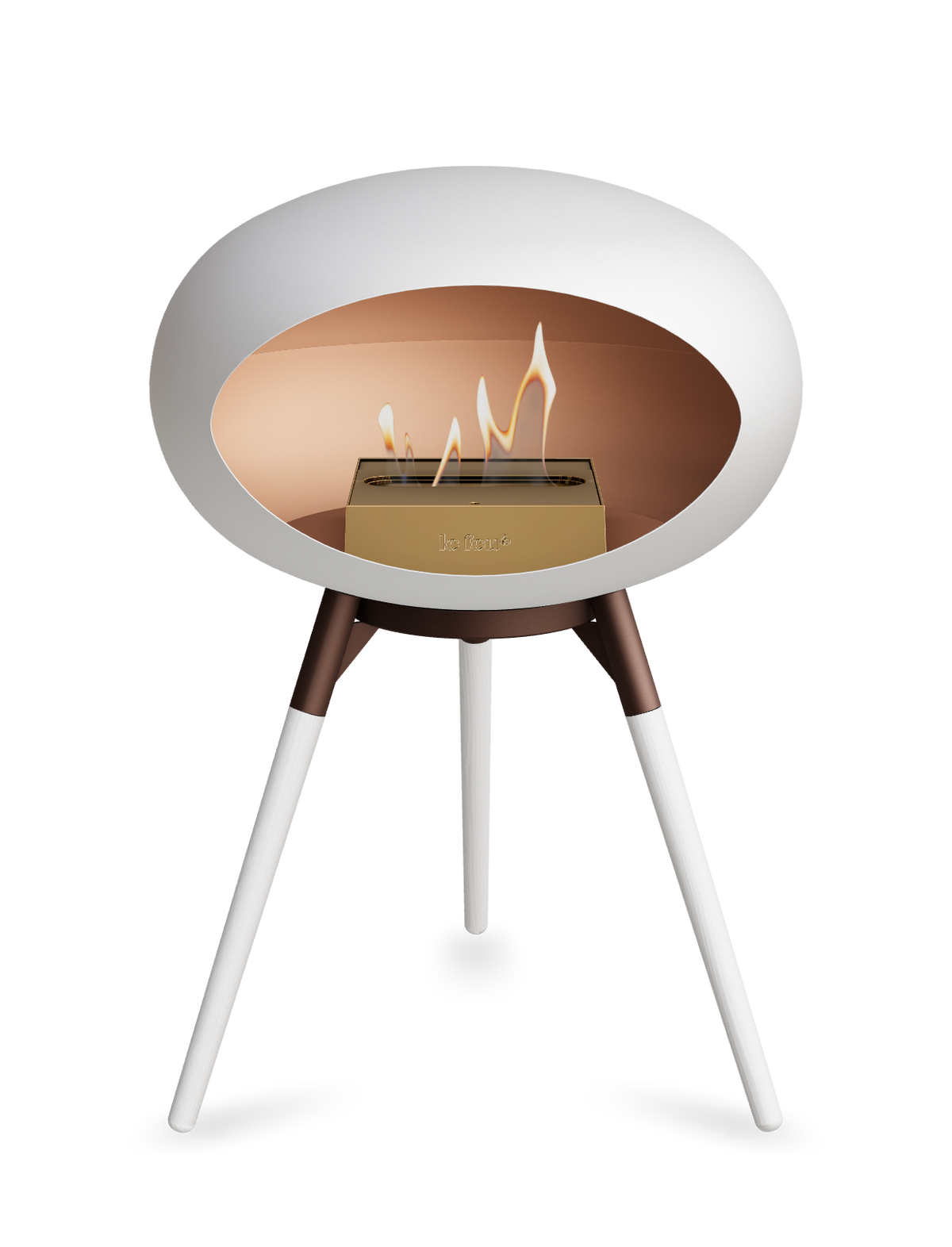 Le Feu Dome Ground Low – Freestanding Bioethanol Fireplace, Classic Size