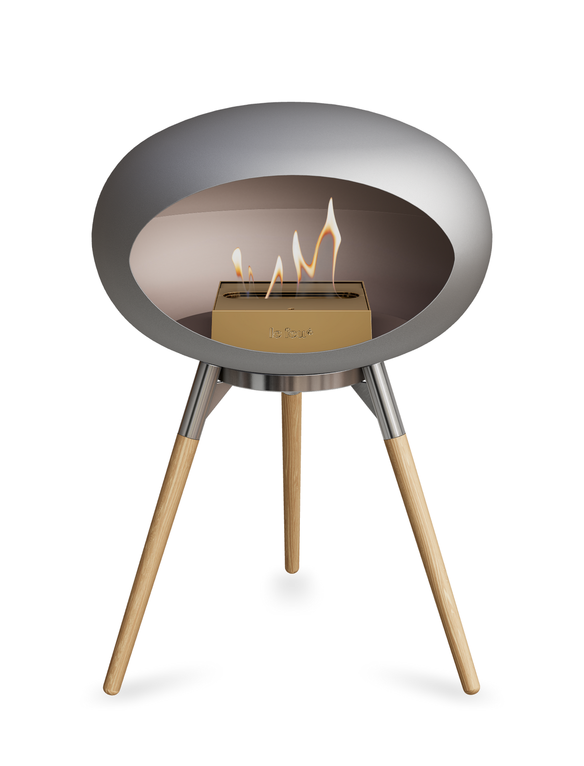 Le Feu Dome Ground Low – Freestanding Bioethanol Fireplace, Classic Size