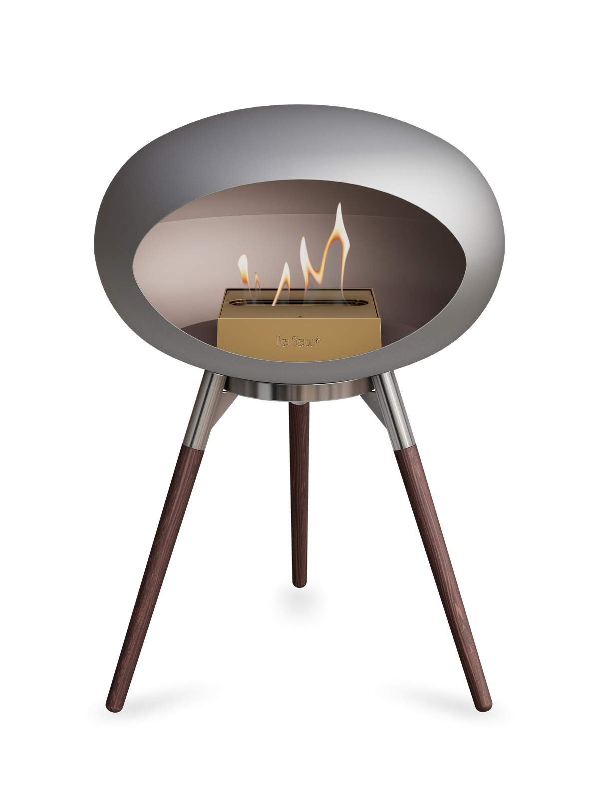 Le Feu Dome Ground Low – Freestanding Bioethanol Fireplace, Classic Size