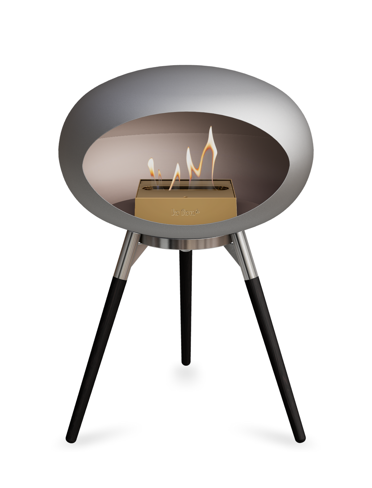 Le Feu Dome Ground Low – Freestanding Bioethanol Fireplace, Classic Size