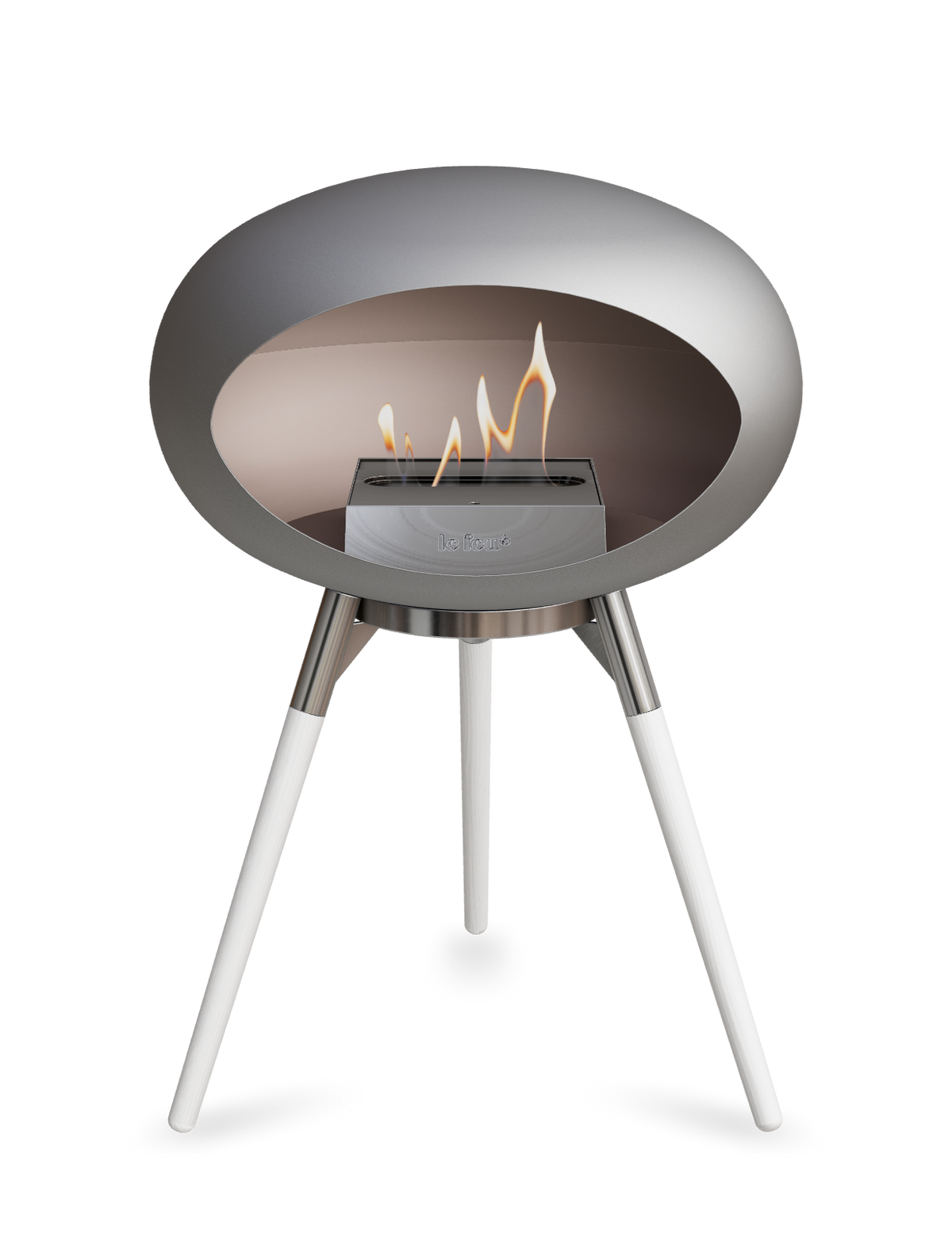 Le Feu Dome Ground Low – Freestanding Bioethanol Fireplace, Classic Size