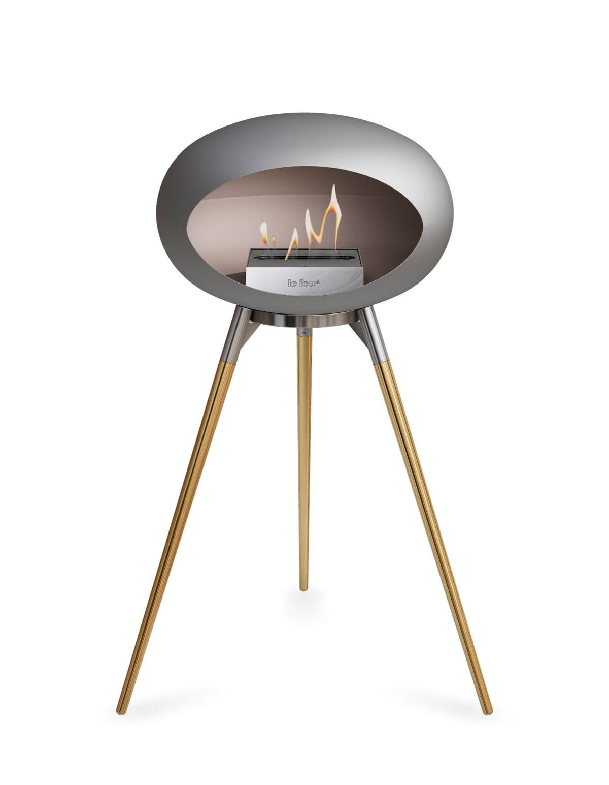 Le Feu Dome Ground High – Freestanding Bioethanol Fireplace (Classic 525)