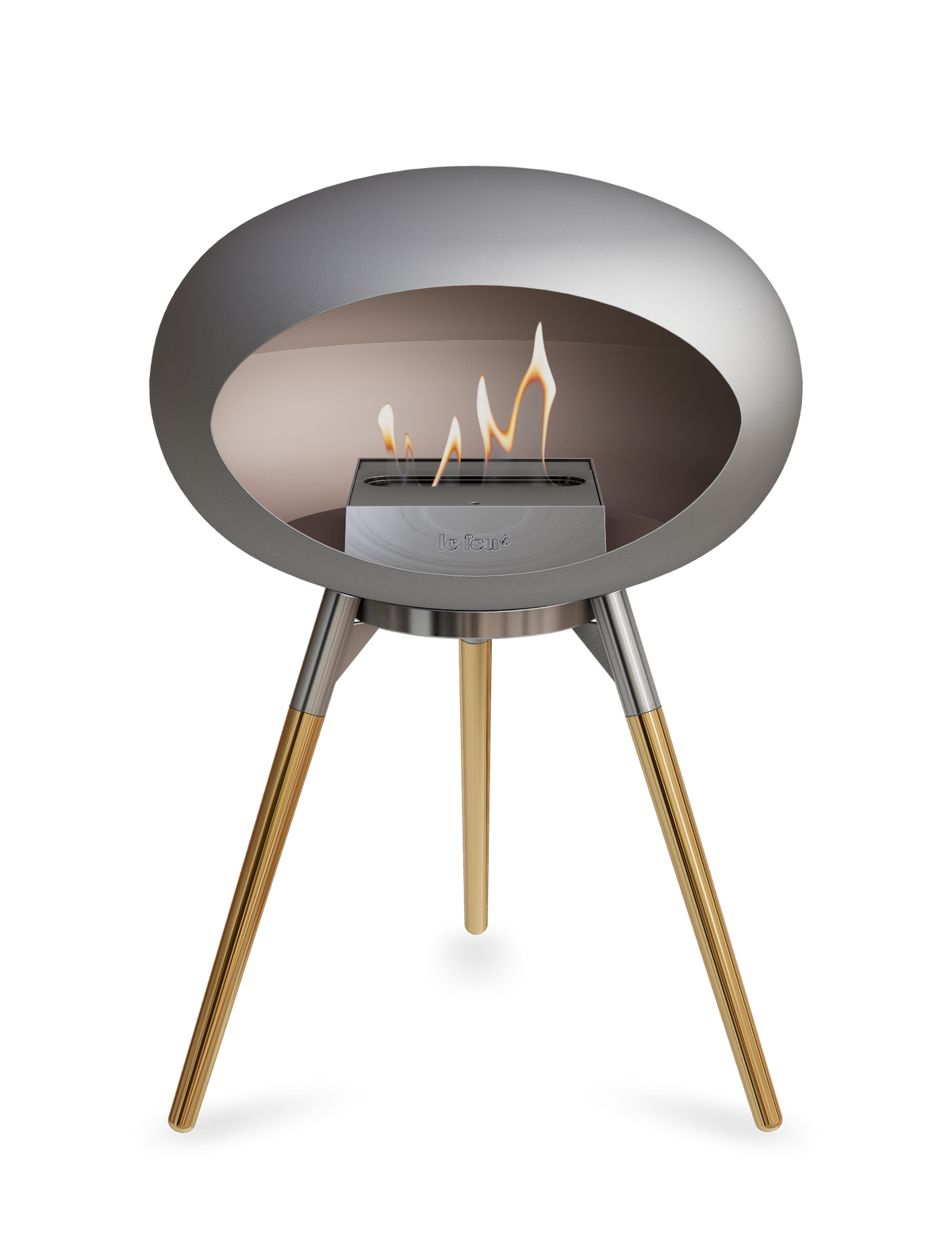 Le Feu Dome Ground Low – Freestanding Bioethanol Fireplace, Classic Size