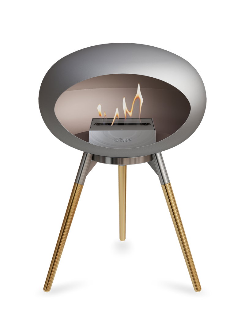 Le Feu Dome Ground Low – Freestanding Bioethanol Fireplace, Classic Size