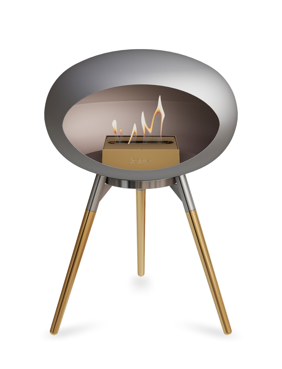Le Feu Dome Ground Low – Freestanding Bioethanol Fireplace, Classic Size