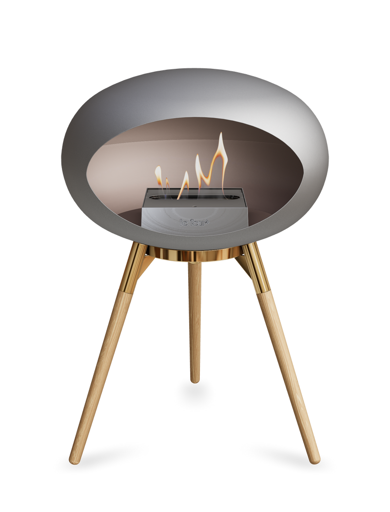 Le Feu Dome Ground Low – Freestanding Bioethanol Fireplace, Classic Size