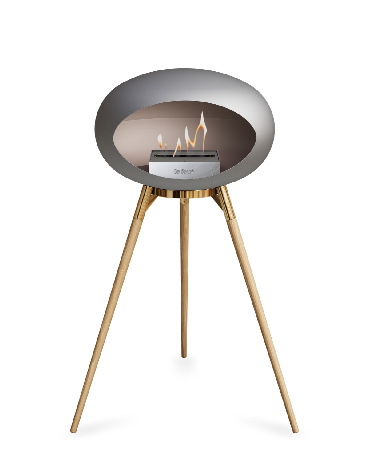Le Feu Dome Ground High – Freestanding Bioethanol Fireplace (Classic 525)