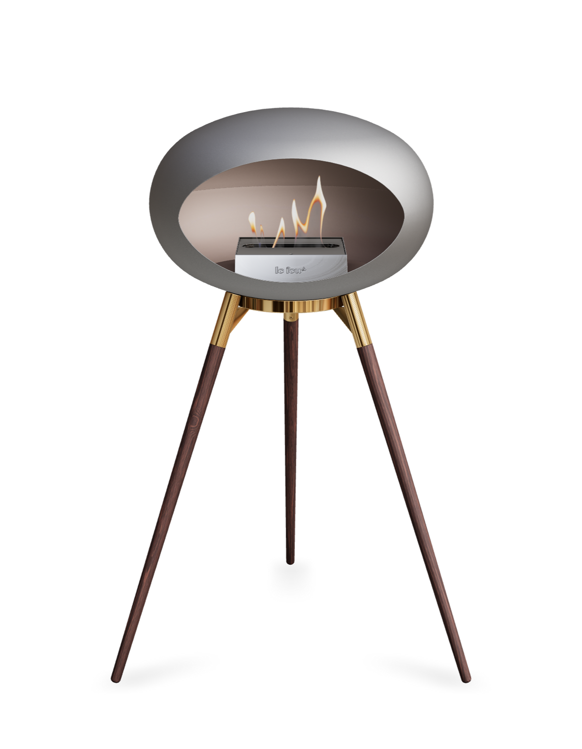 Le Feu Dome Ground High – Freestanding Bioethanol Fireplace (Classic 525)