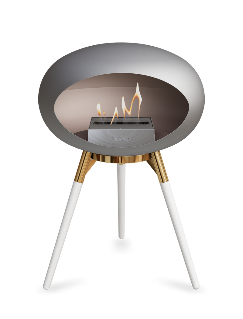 Le Feu Dome Ground Low – Freestanding Bioethanol Fireplace, Classic Size
