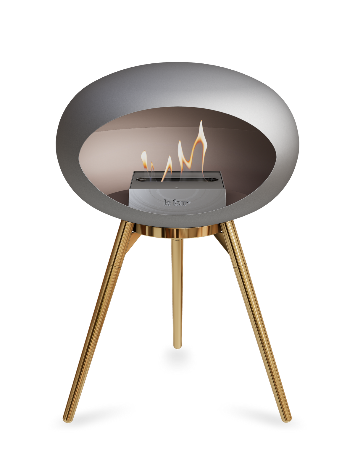 Le Feu Dome Ground Low – Freestanding Bioethanol Fireplace, Classic Size