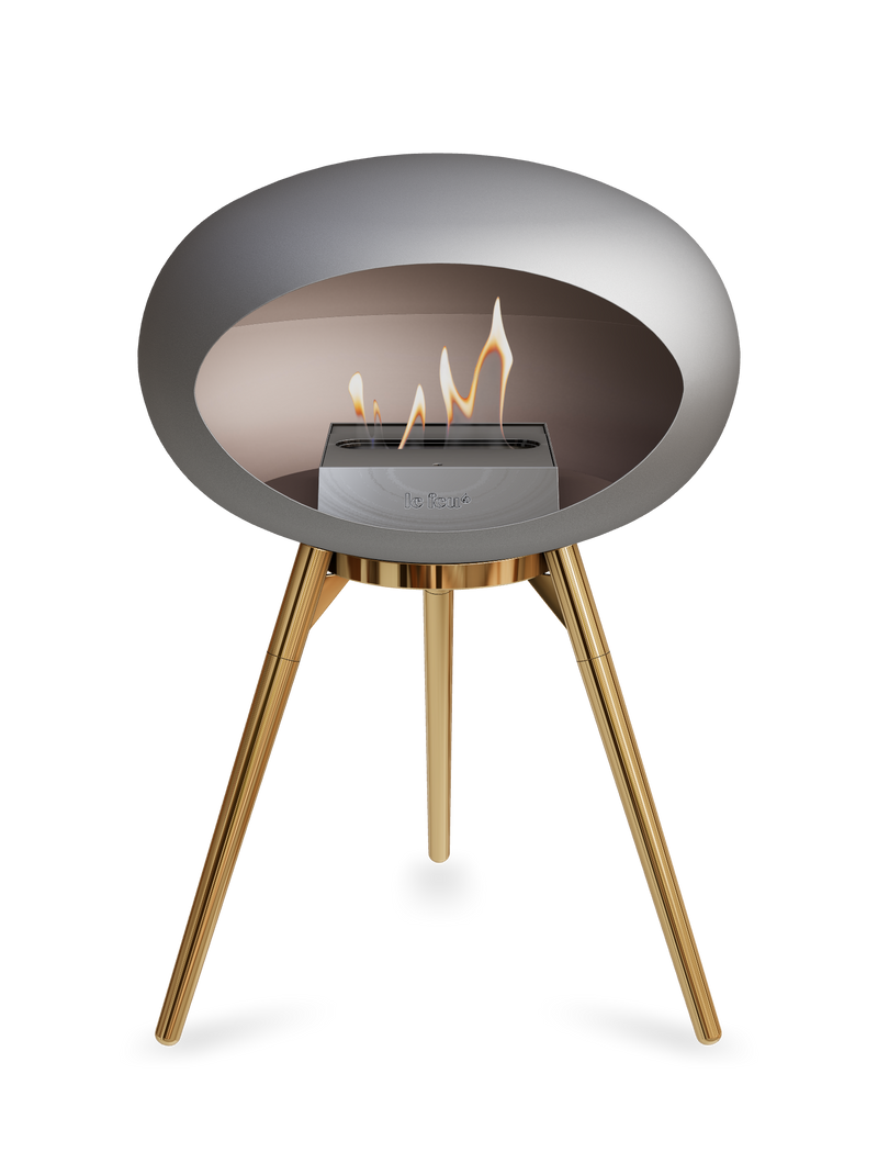 Le Feu Dome Ground Low – Freestanding Bioethanol Fireplace, Classic Size