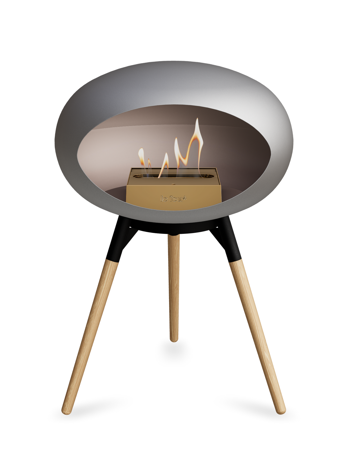 Le Feu Dome Ground Low – Freestanding Bioethanol Fireplace, Classic Size