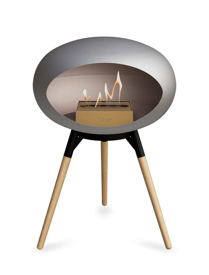 Le Feu Dome Ground Low – Freestanding Bioethanol Fireplace, Classic Size