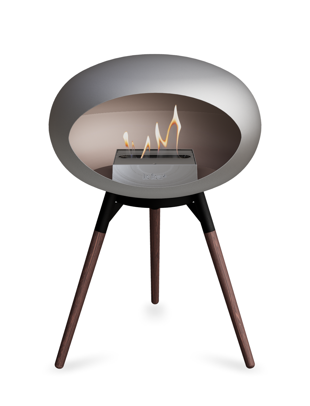 Le Feu Dome Ground Low – Freestanding Bioethanol Fireplace, Classic Size