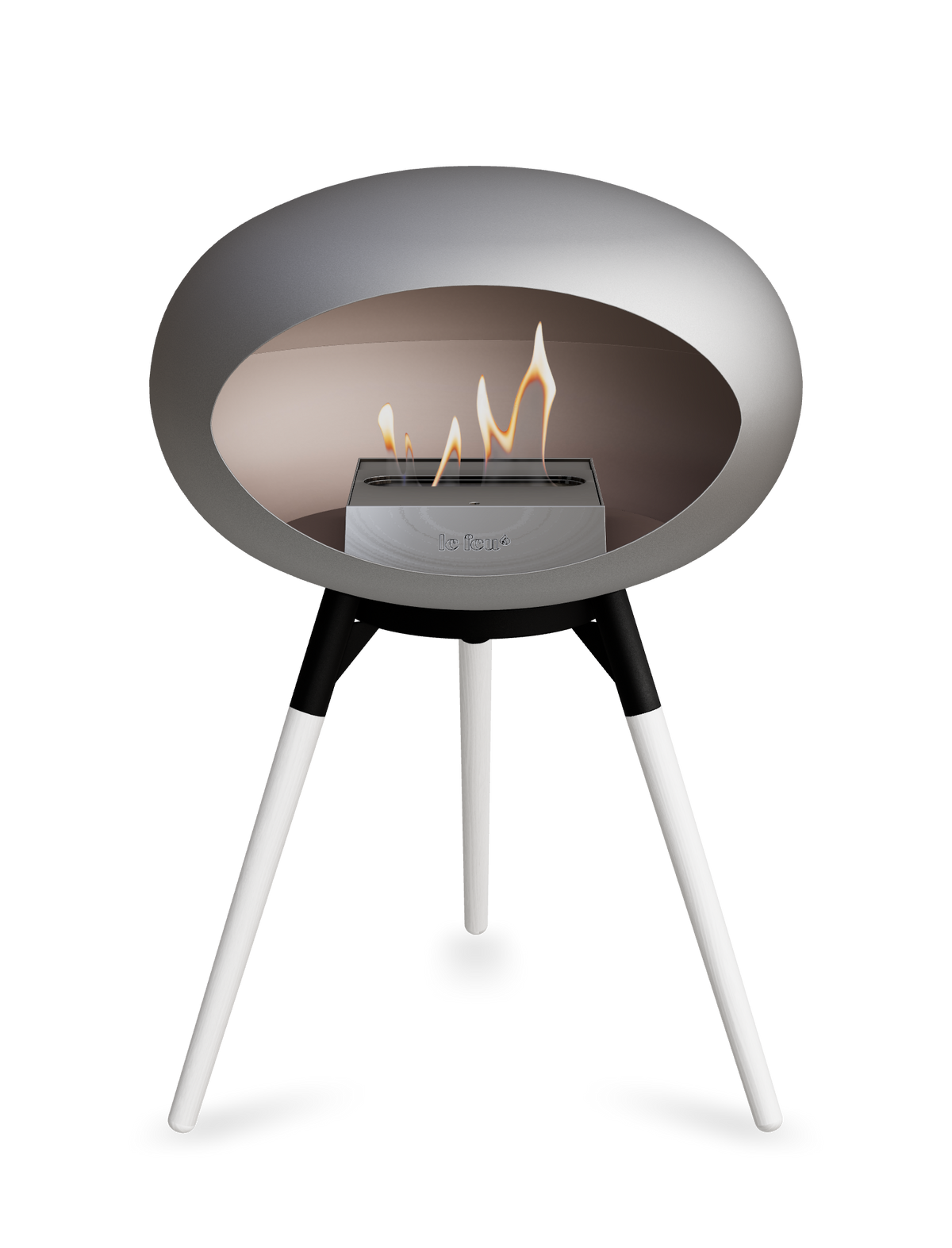 Le Feu Dome Ground Low – Freestanding Bioethanol Fireplace, Classic Size