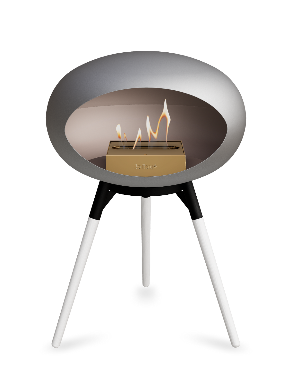 Le Feu Dome Ground Low – Freestanding Bioethanol Fireplace, Classic Size