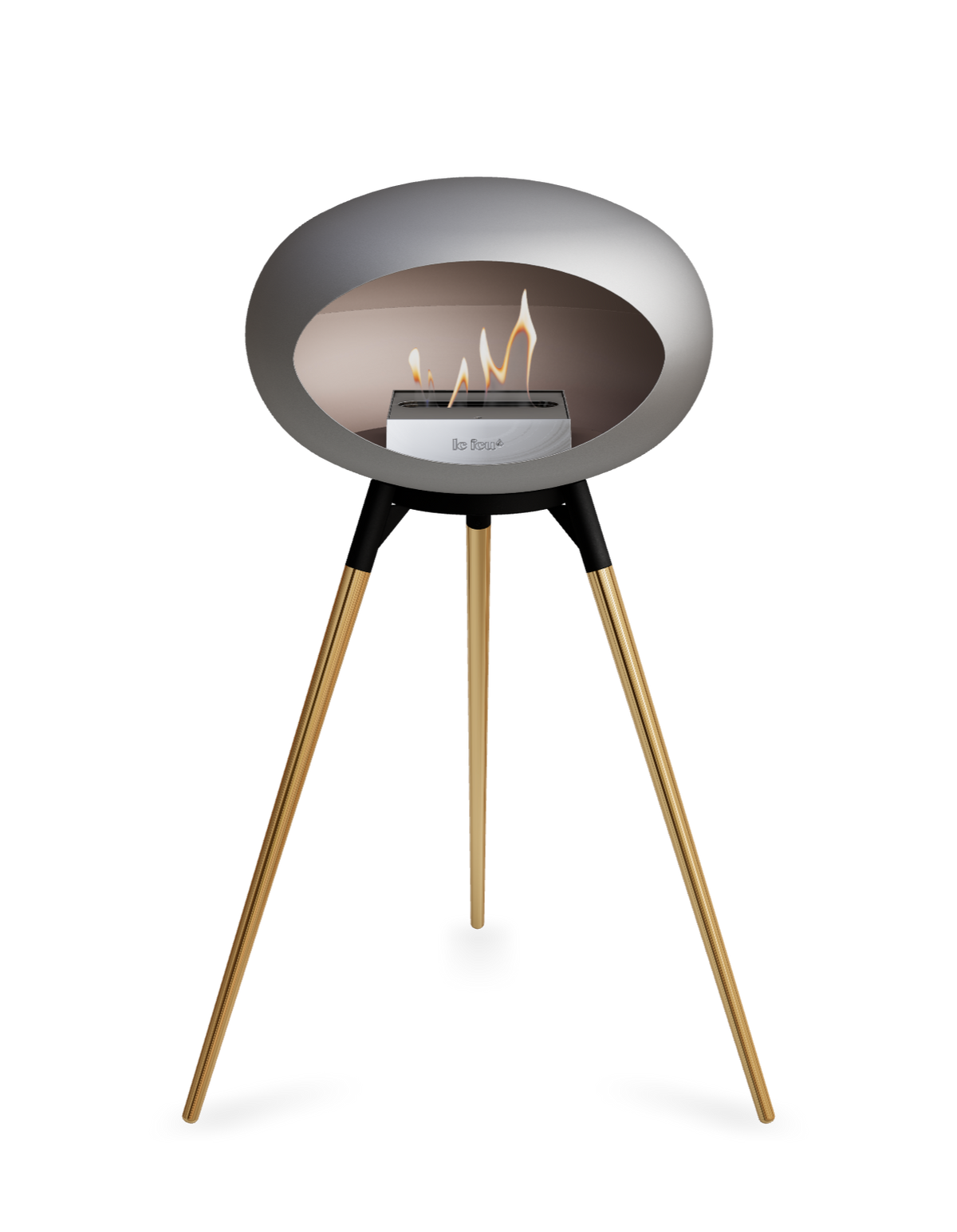 Le Feu Dome Ground High – Freestanding Bioethanol Fireplace (Classic 525)