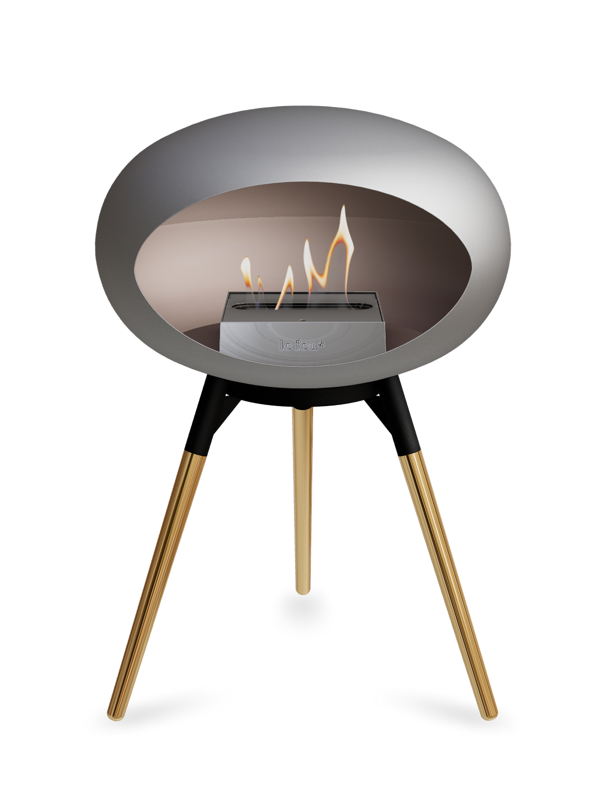 Le Feu Dome Ground Low – Freestanding Bioethanol Fireplace, Classic Size