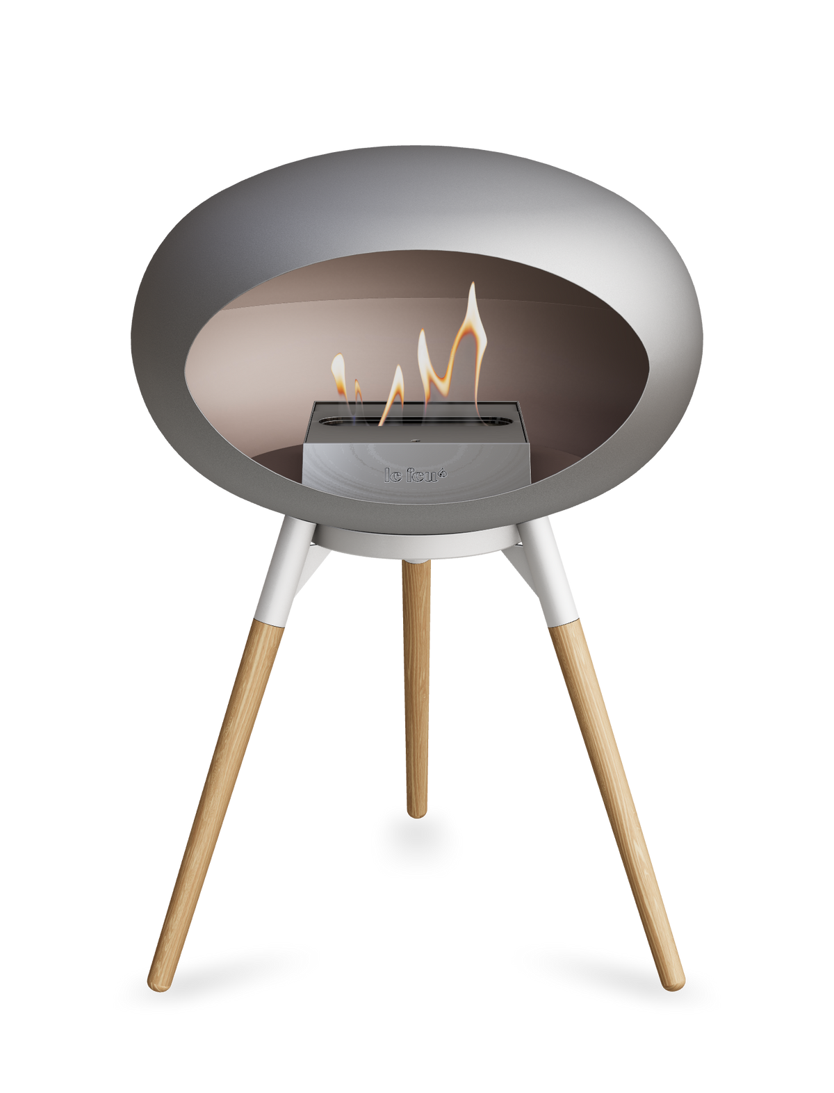 Le Feu Dome Ground Low – Freestanding Bioethanol Fireplace, Classic Size
