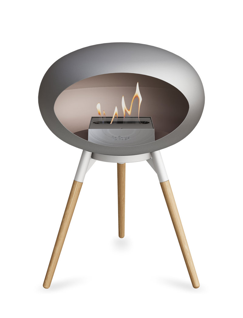 Le Feu Dome Ground Low – Freestanding Bioethanol Fireplace, Classic Size