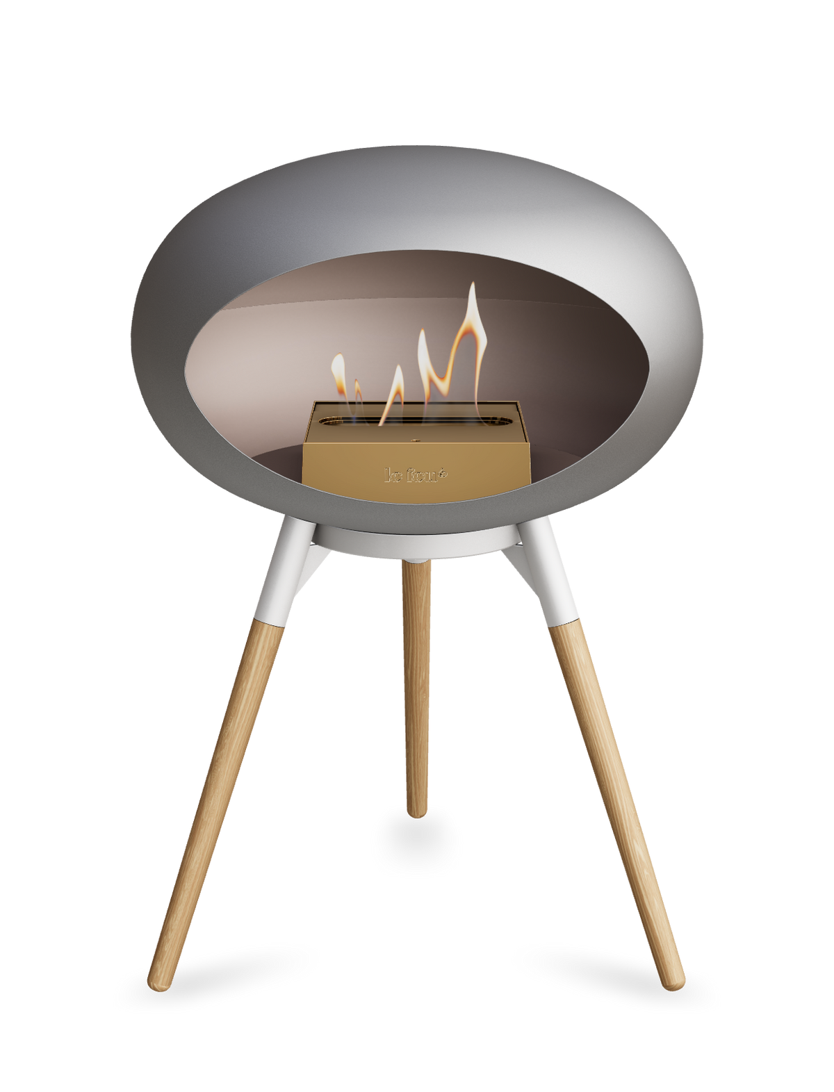 Le Feu Dome Ground Low – Freestanding Bioethanol Fireplace, Classic Size