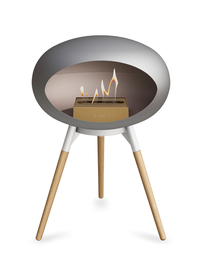 Le Feu Dome Ground Low – Freestanding Bioethanol Fireplace, Classic Size