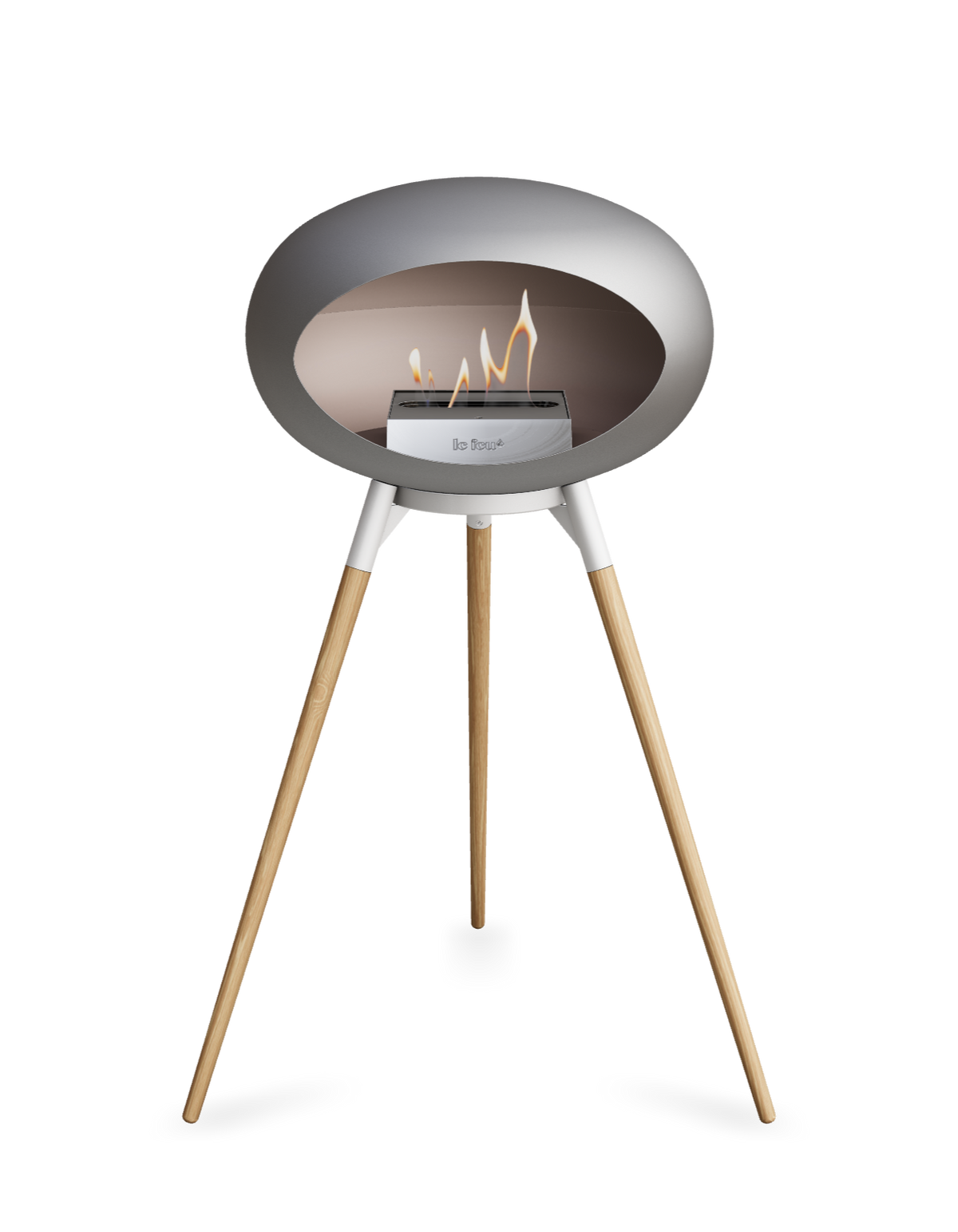 Le Feu Dome Ground High – Freestanding Bioethanol Fireplace (Classic 525)